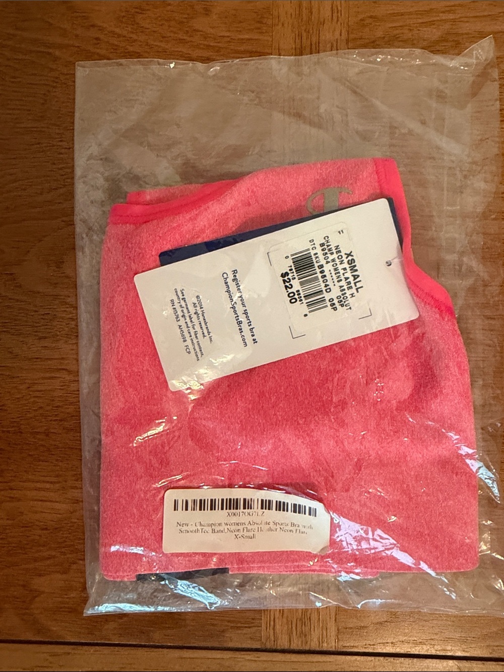 Champion Neon Pink Athletic Sports Bra